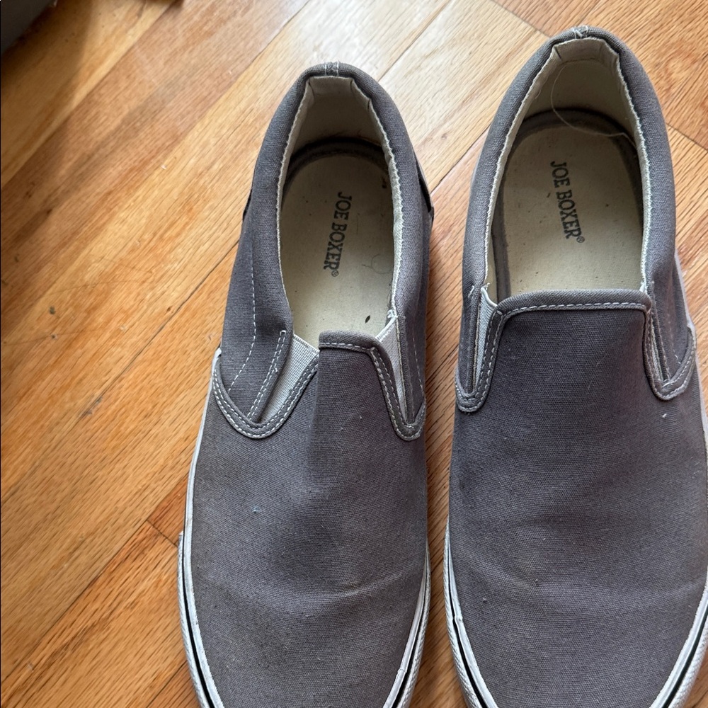 Joe Boxer Men’s Slip-On Canvas Casual Shoes - Gray